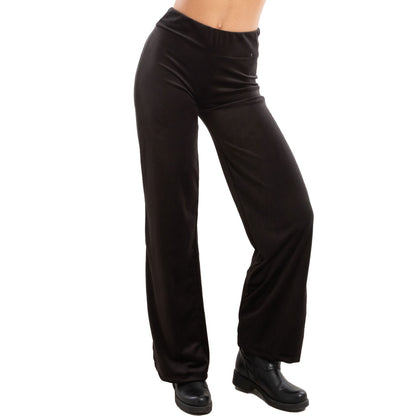 toocool pantaloni donna palazzo velluto ciniglia elasticizzati eleganti invernali toocool vi 5522