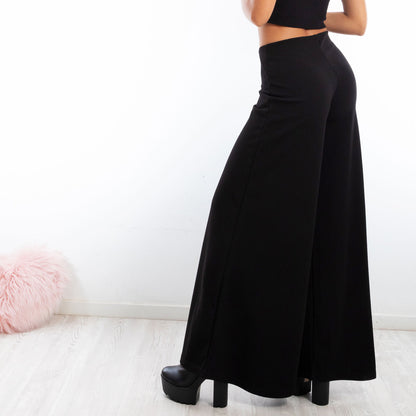 immagine-7-toocool-pantaloni-flare-eleganti-vita-alta-zampa-hm-5892