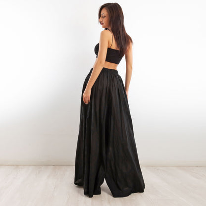 toocool pantaloni leggeri donna estivi cotone larghi ampi ms 95188