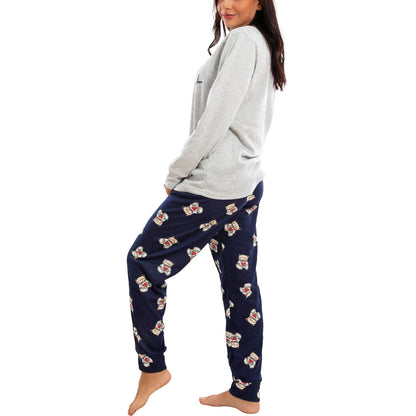 toocool pigiama donna invernale felpato orsetto maniche lunghe pantaloni caldo cotone toocool q2251 grigio m