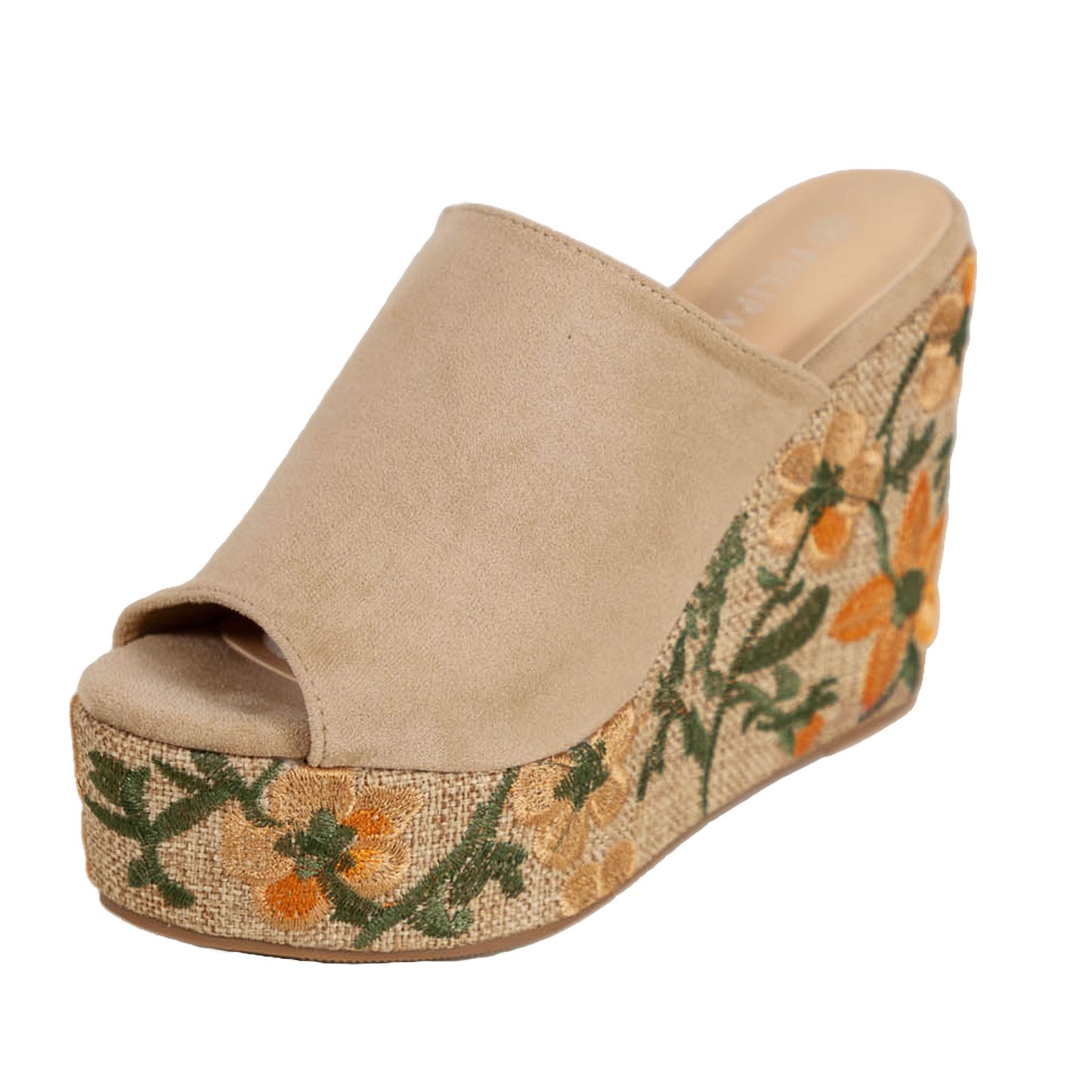 toocool sabot donna zeppa alta e plateau sandali mule open toe scamosciata ricamo floreale boho chict toocool ad5c z1241 nero 36