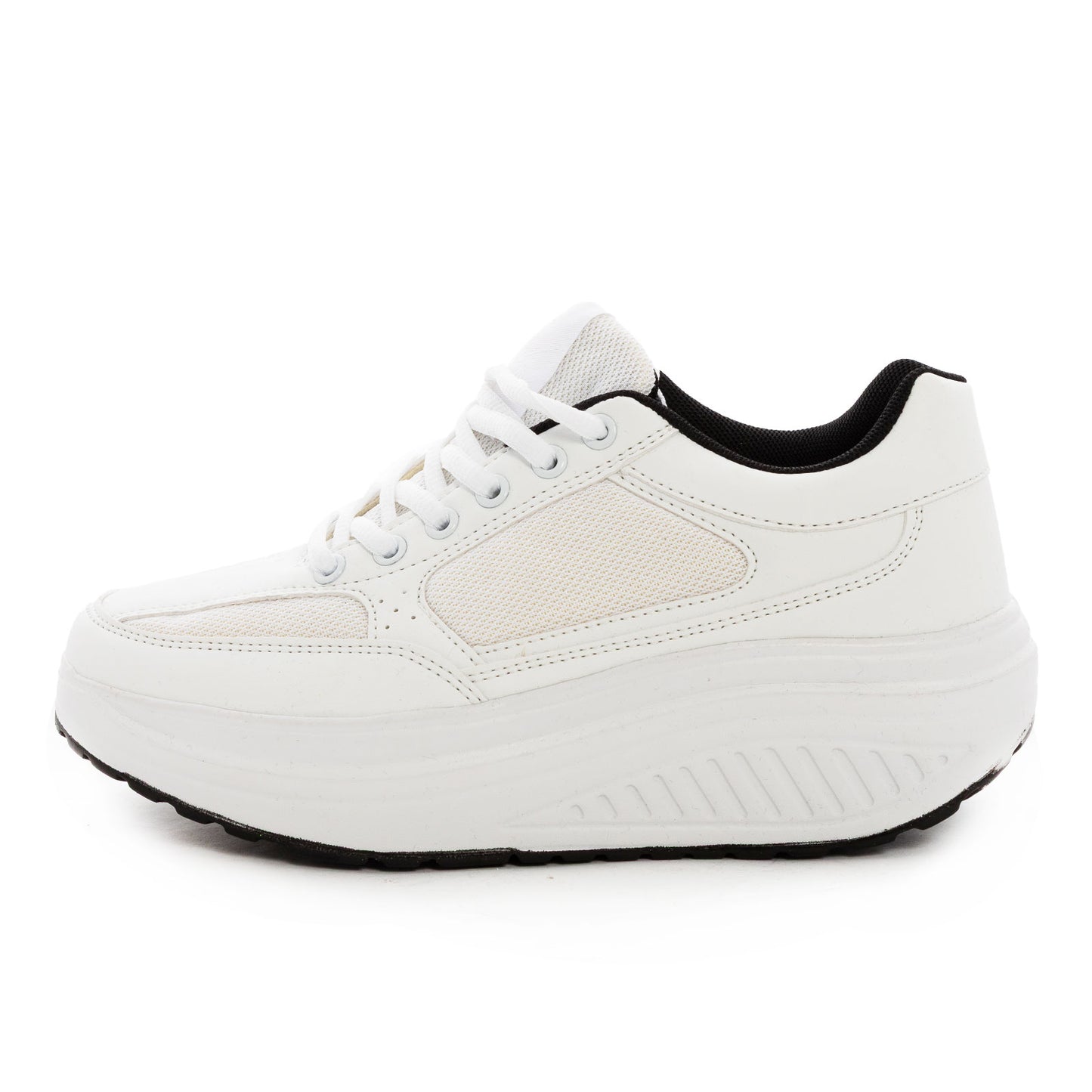 toocool scarpe ginnastica dimagranti donna suola oscillante antiscivolo fitness camminata leggere confortevoli toocool sd1618 nerofuxia 36