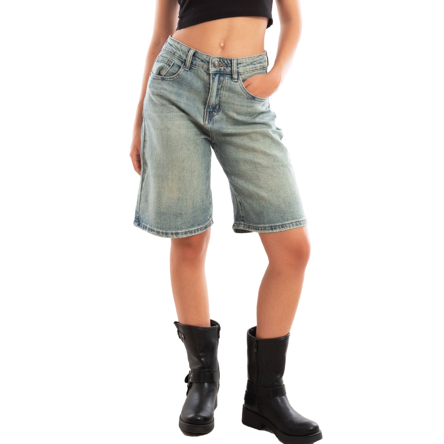 toocool bermuda donna jeans al ginocchio pantaloncini ca2270