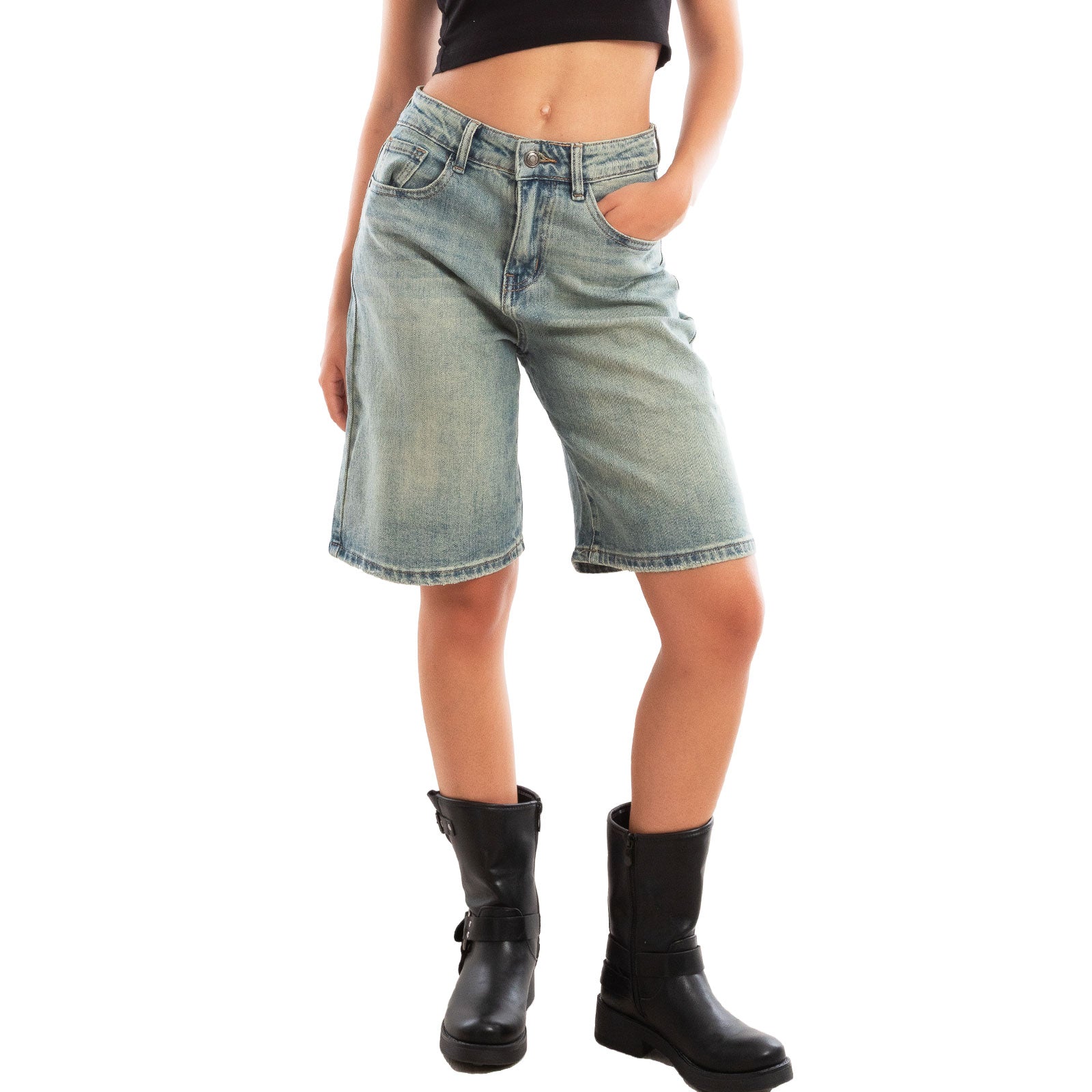 toocool bermuda donna jeans al ginocchio pantaloncini ca2270