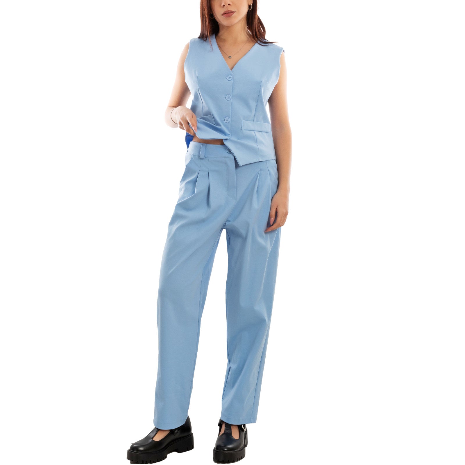 immagine-8-toocool-completo-donna-gilet-senza-maniche-pantaloni-ms-17028