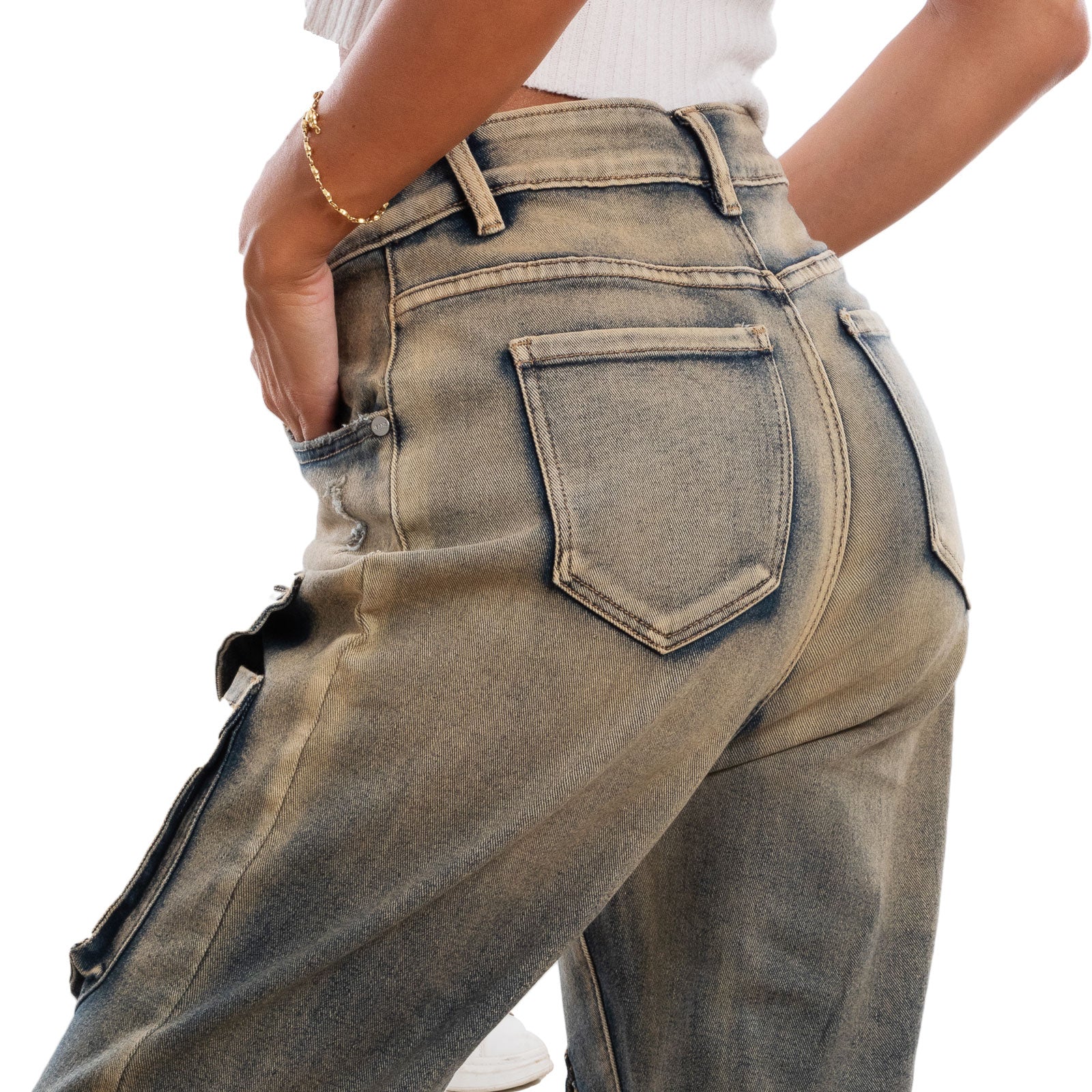 Toocool Pantaloni Donna Harem Cavallo Basso – Vita Con Lacci, Affusolati, Cotone, Taglia Unica (S/M, 38-42)