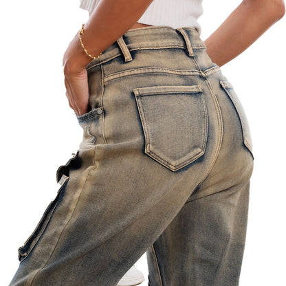 toocool jeans donna cavallo basso harem slavati invecchiati rm2307b