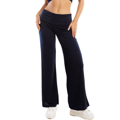 toocool pantaloni donna sportivi vita alta yoga palestra morbidi elasticizzati toocool vi 5396 nero s