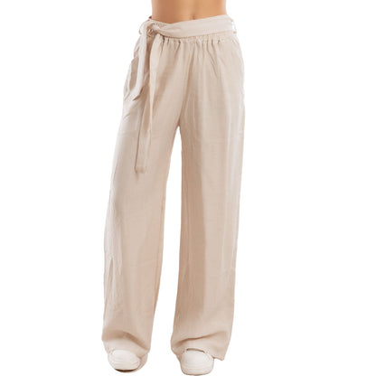 toocool pantaloni palazzo donna leggeri estivi freschi comodi cintura toocool yv260 nero sm