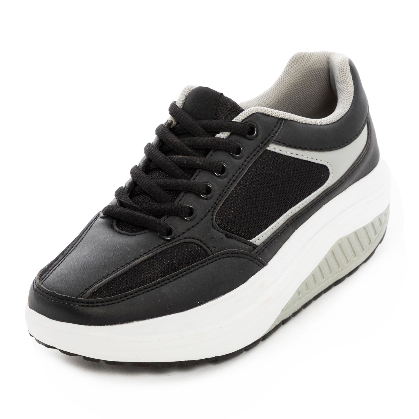 toocool scarpe ginnastica dimagranti donna suola oscillante antiscivolo fitness camminata leggere confortevoli toocool sd1618 nerofuxia 36