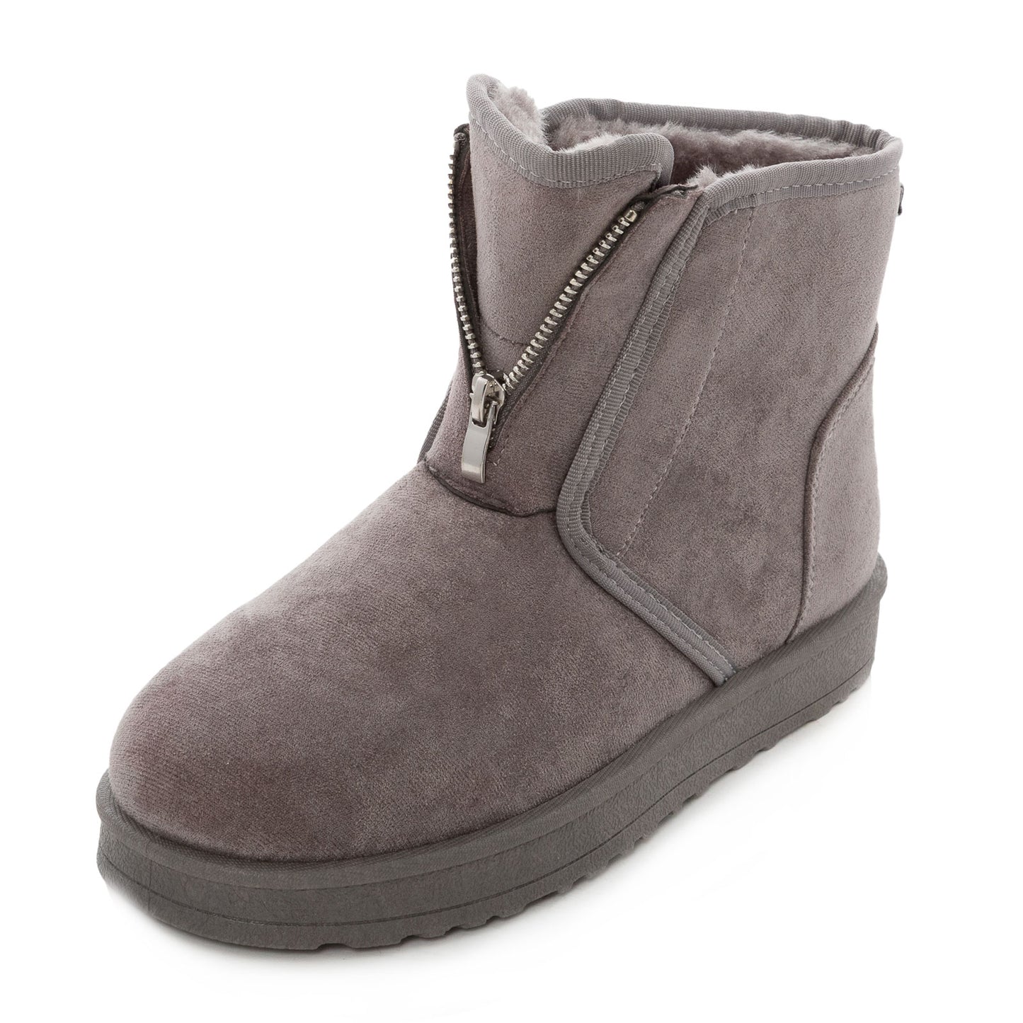 toocool scarponcini invernali uomo chiusura zip stivaletti caldi foderati in pelliccia sintetica tronchetti comodi toocool nu7709 nero 41