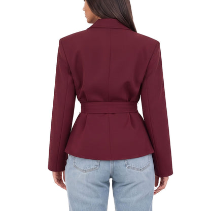 toocool giacca donna sfoderata elegante cintura coprispalle toocool vi 56210 nero taglia unica