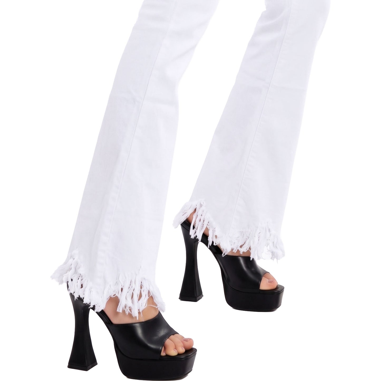 toocool jeans zampa donna vita alta pantaloni flare elasticizzati l3669