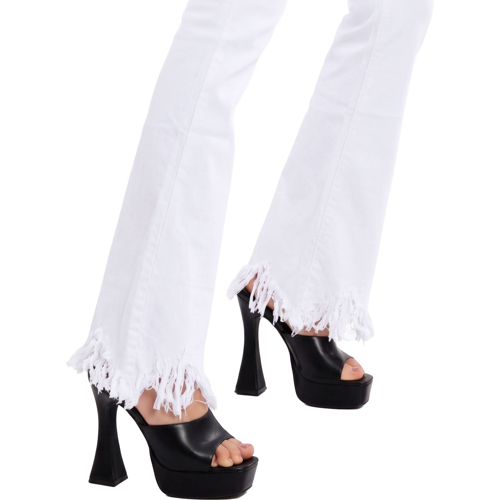 toocool jeans zampa donna vita alta pantaloni flare elasticizzati l3669