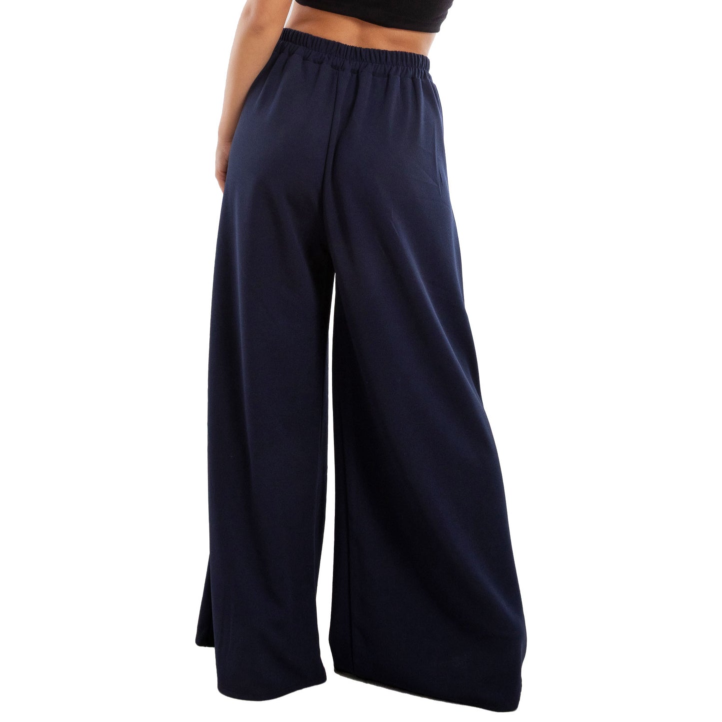toocool pantaloni donna palazzo pinces eleganti ampi larghi con tasche toocool ms 6934 nero sl