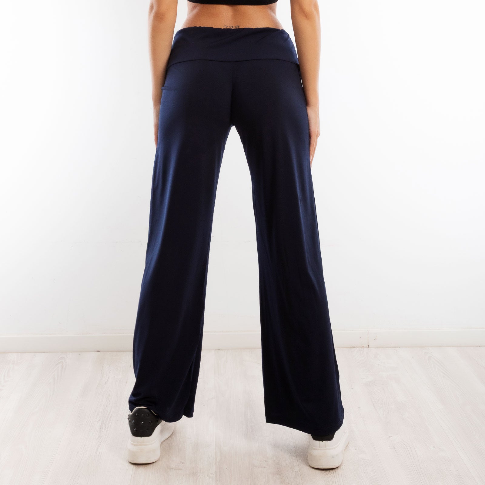 toocool pantaloni donna sportivi vita alta yoga palestra morbidi elasticizzati toocool vi 5396 nero s