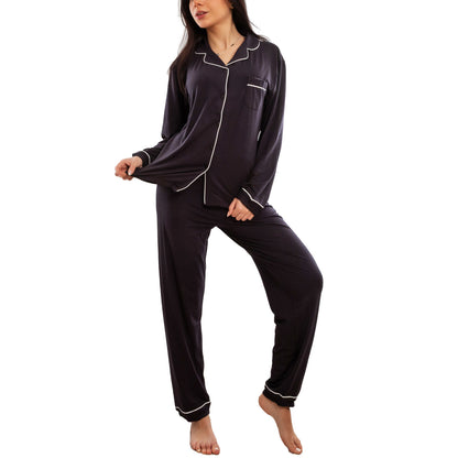 toocool pigiama donna due pezzi microfibra set loungewear maglia maniche lunghe pantaloni lunghi classico toocool m467 rosa xl