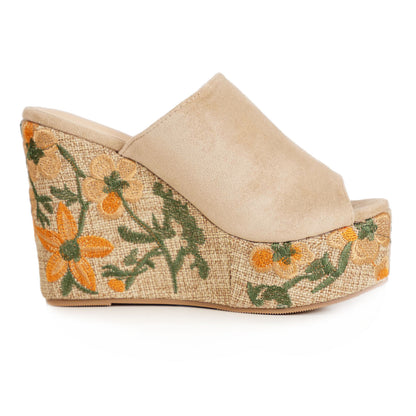 toocool sabot donna zeppa alta e plateau sandali mule open toe scamosciata ricamo floreale boho chict toocool ad5c z1241 nero 36