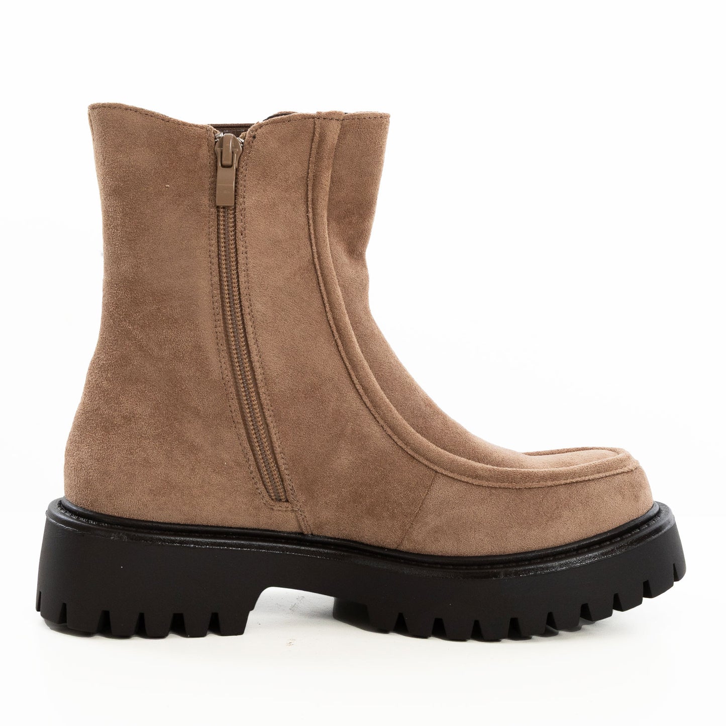 toocool stivaletti donna scamosciati con suola a carrarmato chelsea boots tronchetti chunky stivali bassi 989 5