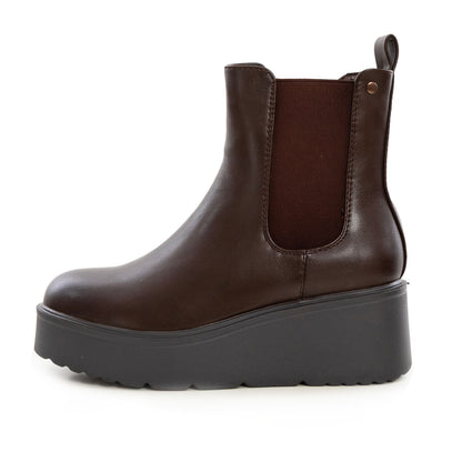 toocool stivali chelsea donna stivaletti alla caviglia elastici slip on zeppa toocool xg110 nero 36