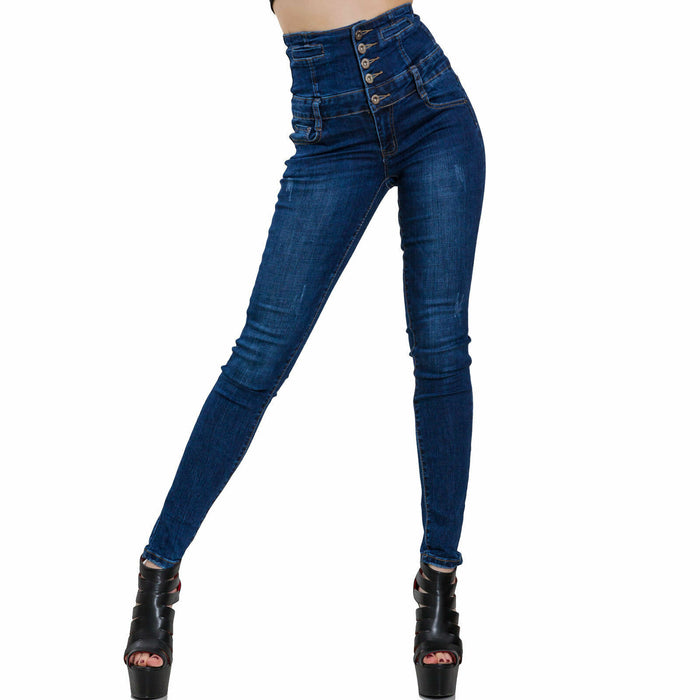 Jeans donna pantaloni skinny M5342