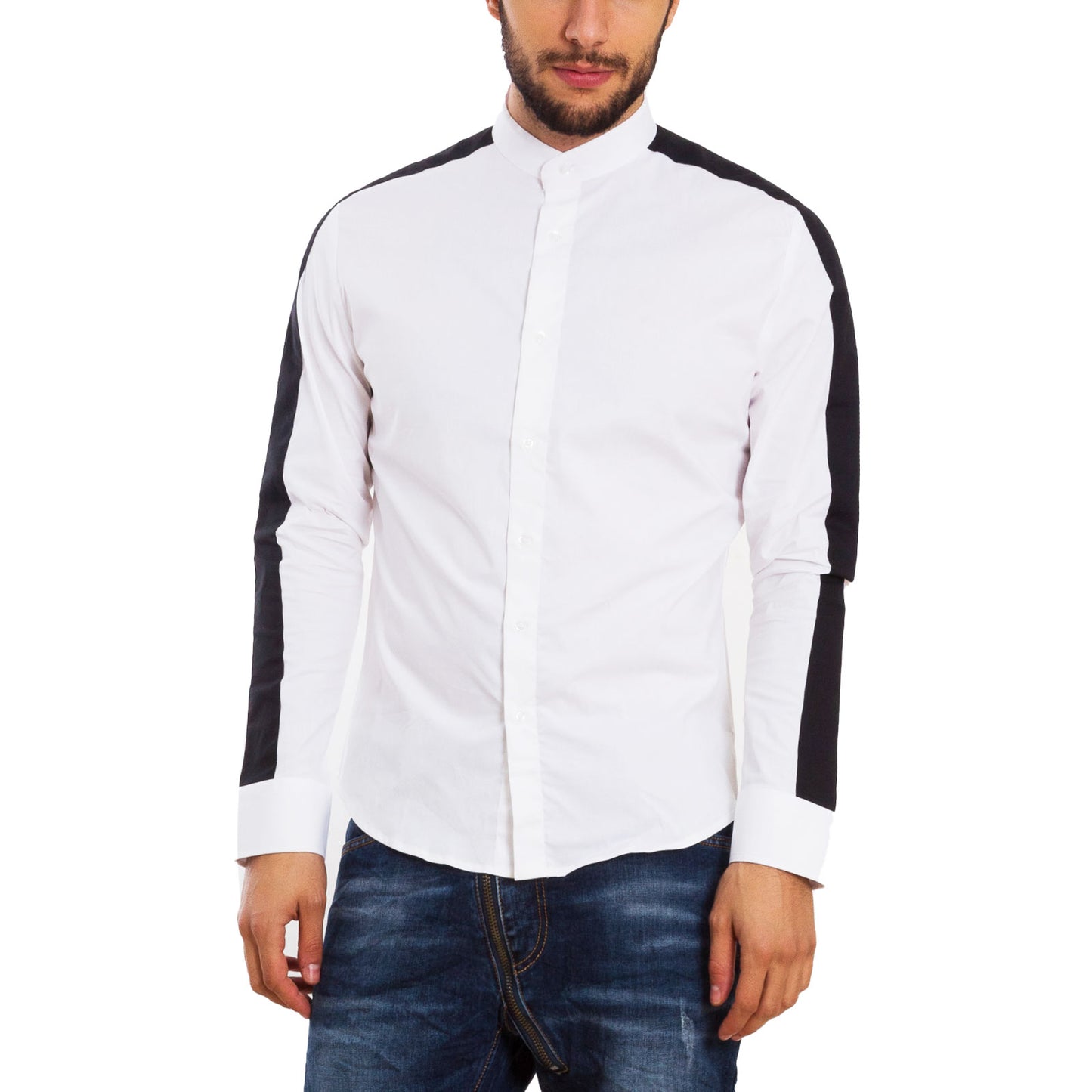 immagine-1-toocool-camicia-uomo-bicolore-elegante-cg-3029