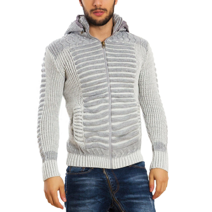 immagine-1-toocool-cardigan-uomo-cappuccio-ecopelliccia-b317