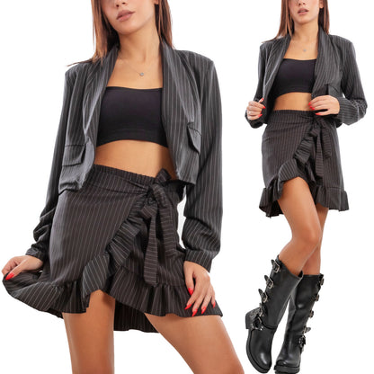 immagine-1-toocool-completo-donna-elegante-gessato-minigonna-vi-7924