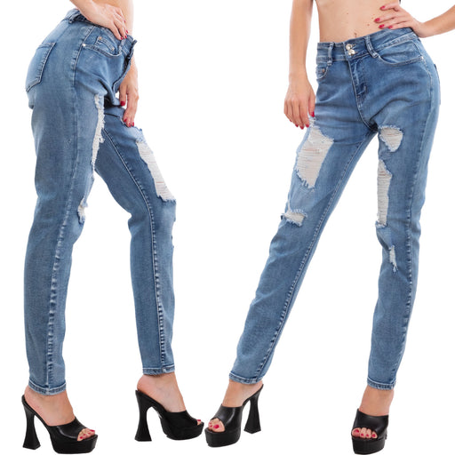 immagine-1-toocool-jeans-donna-mom-fit-elasticizzati-strappi-xm-1199