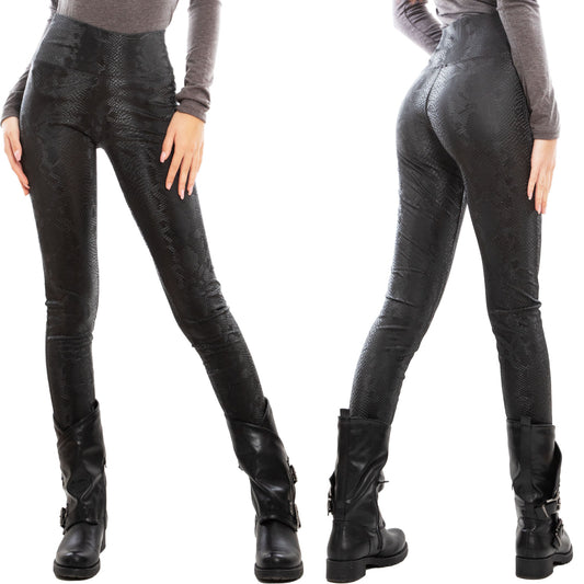immagine-1-toocool-leggings-donna-pantaloni-felpati-pitonati-aderenti-vita-alta-toocool