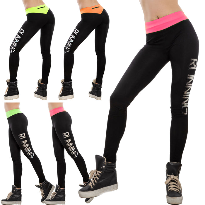 immagine-1-toocool-leggings-donna-pantaloni-fitness-aderenti-sport-running-fluo-toocool