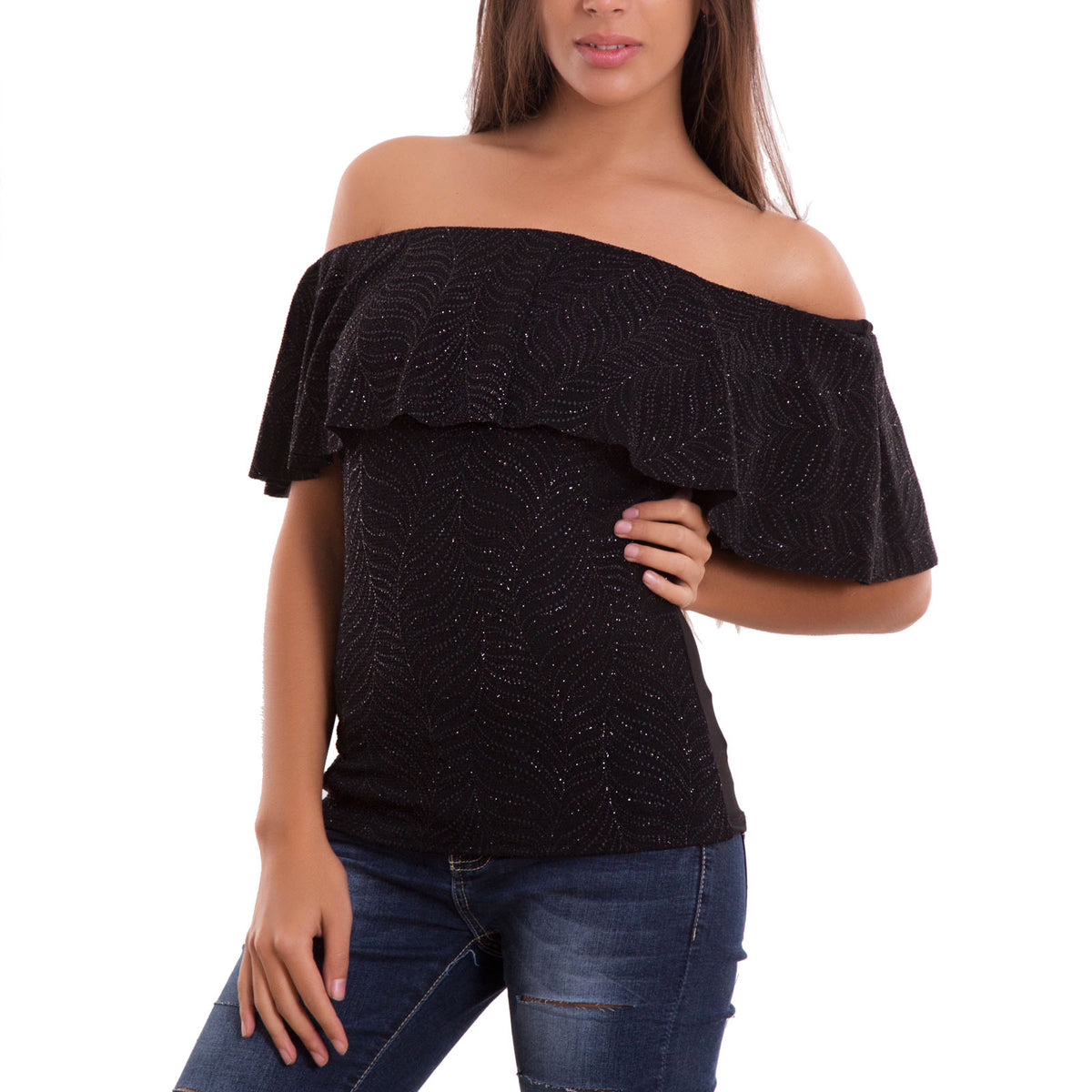 Maglia brillantinata on sale