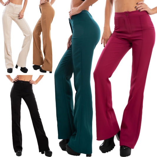 immagine-1-toocool-pantaloni-donna-campana-flare-zampa-elefante-vb-6436