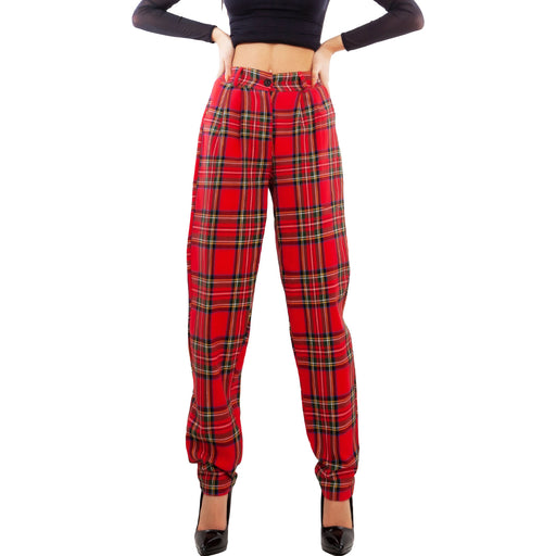 immagine-1-toocool-pantaloni-donna-scozzesi-tartan-gl-3006