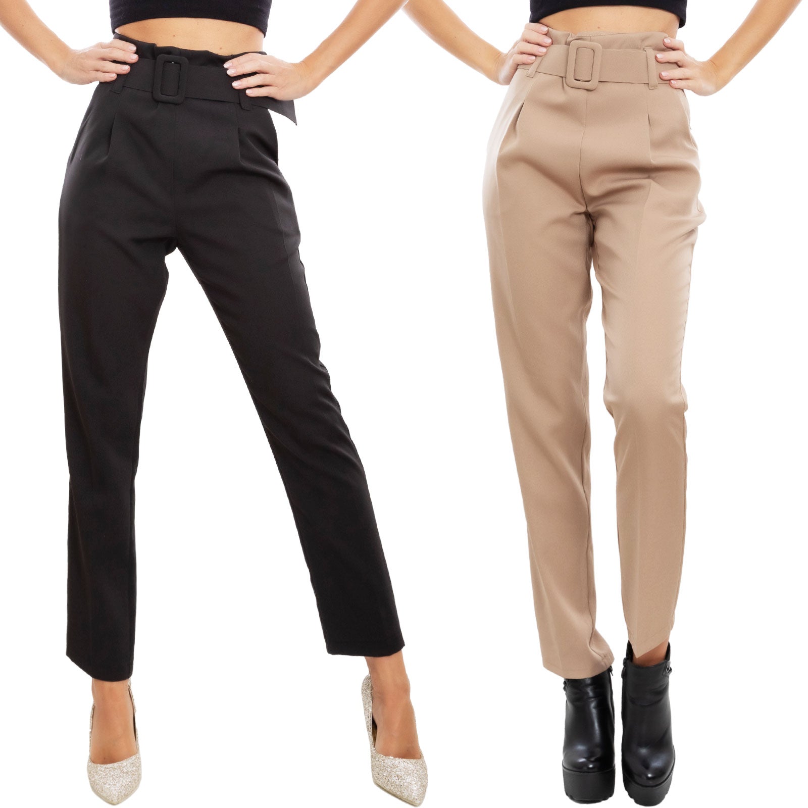immagine-1-toocool-pantaloni-donna-vita-alta-cintura-pinces-vi-3698