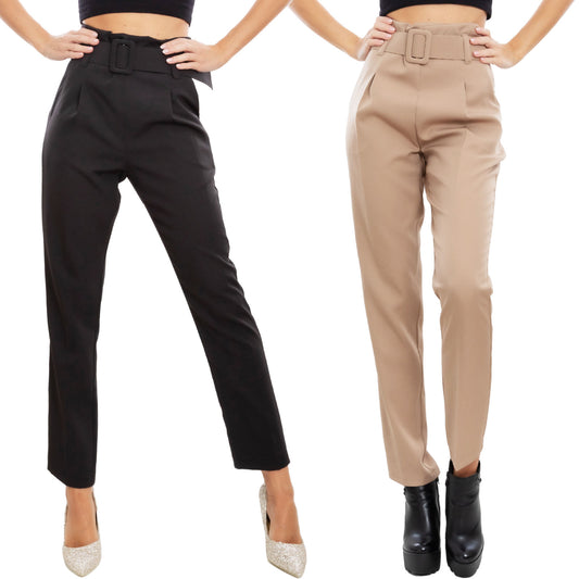 immagine-1-toocool-pantaloni-donna-vita-alta-cintura-pinces-vi-3698