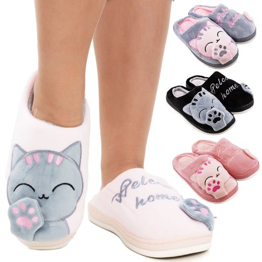 immagine-1-toocool-pantofole-donna-ciabatte-gatto-hl-207