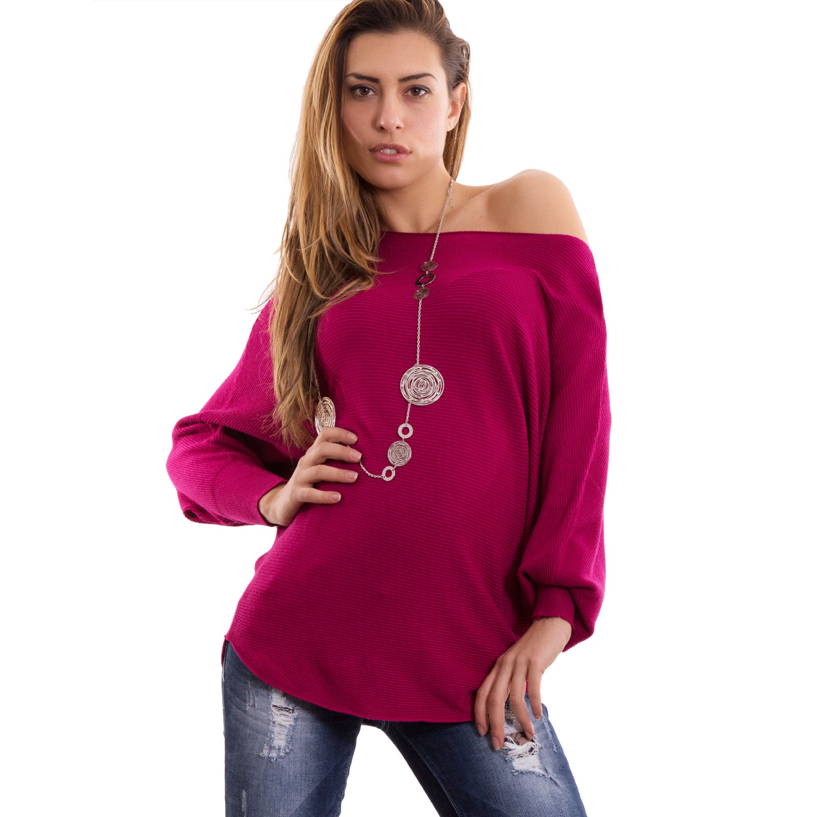 immagine-1-toocool-pullover-donna-maniche-pipistrello-cc-1157