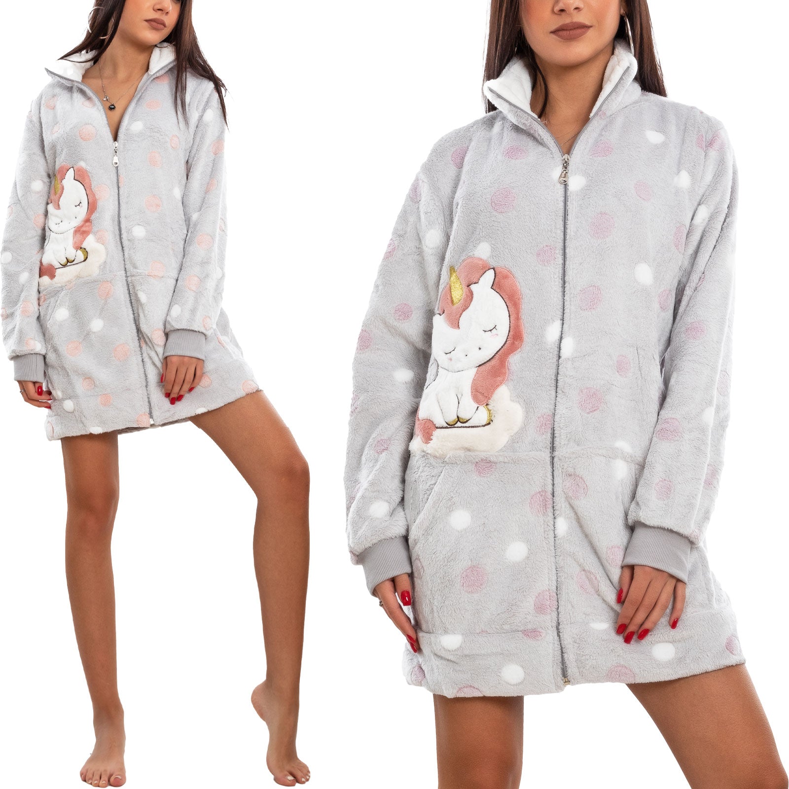 immagine-1-toocool-vestaglia-donna-eco-pelliccia-unicorno-vs-9327