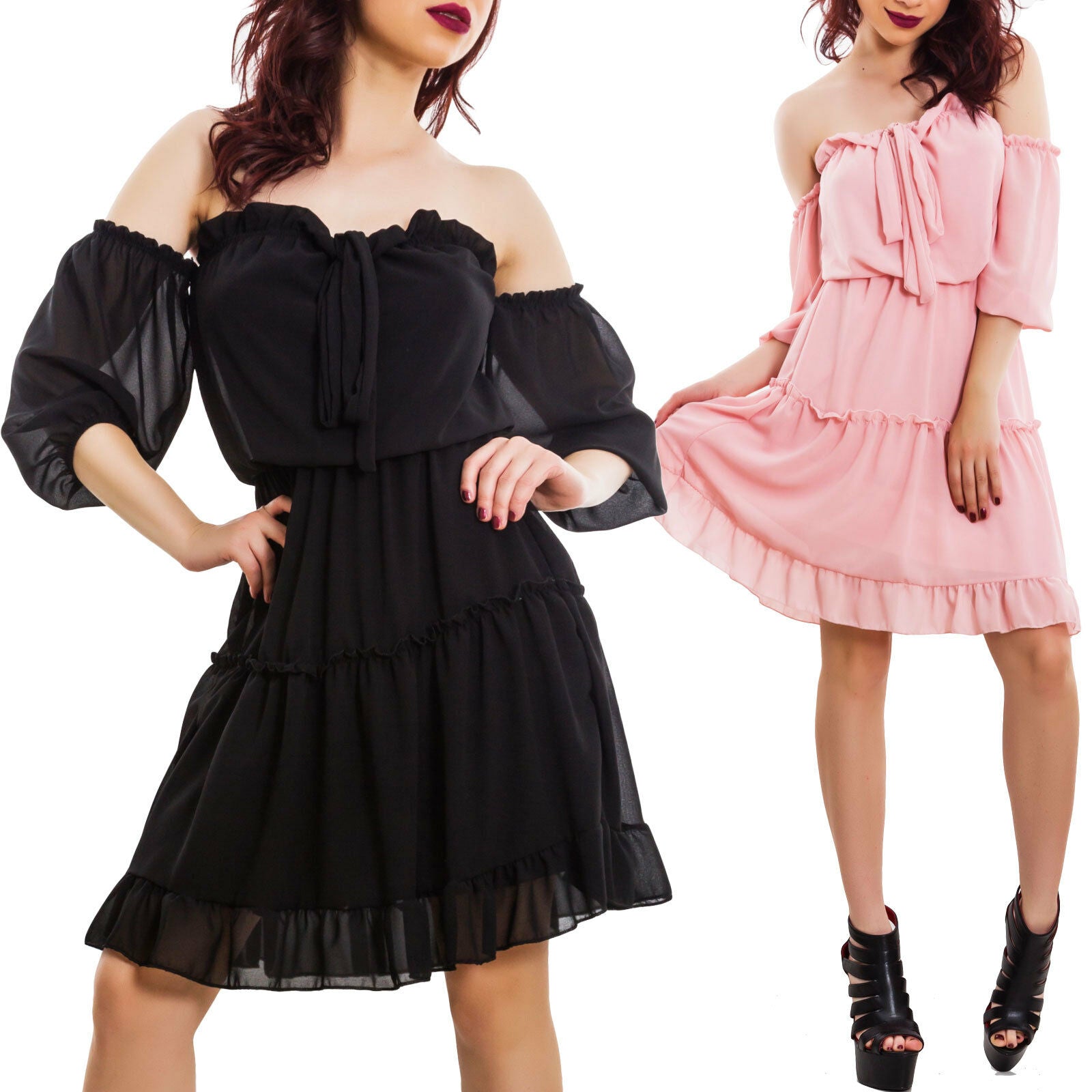 immagine-1-toocool-vestito-donna-abito-chiffon-vb-2388