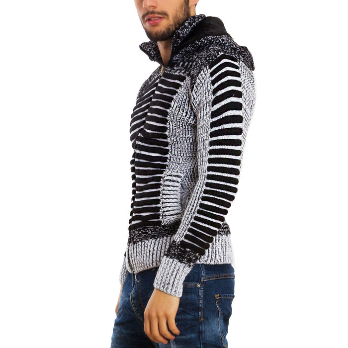 immagine-10-toocool-cardigan-uomo-cappuccio-ecopelliccia-b317