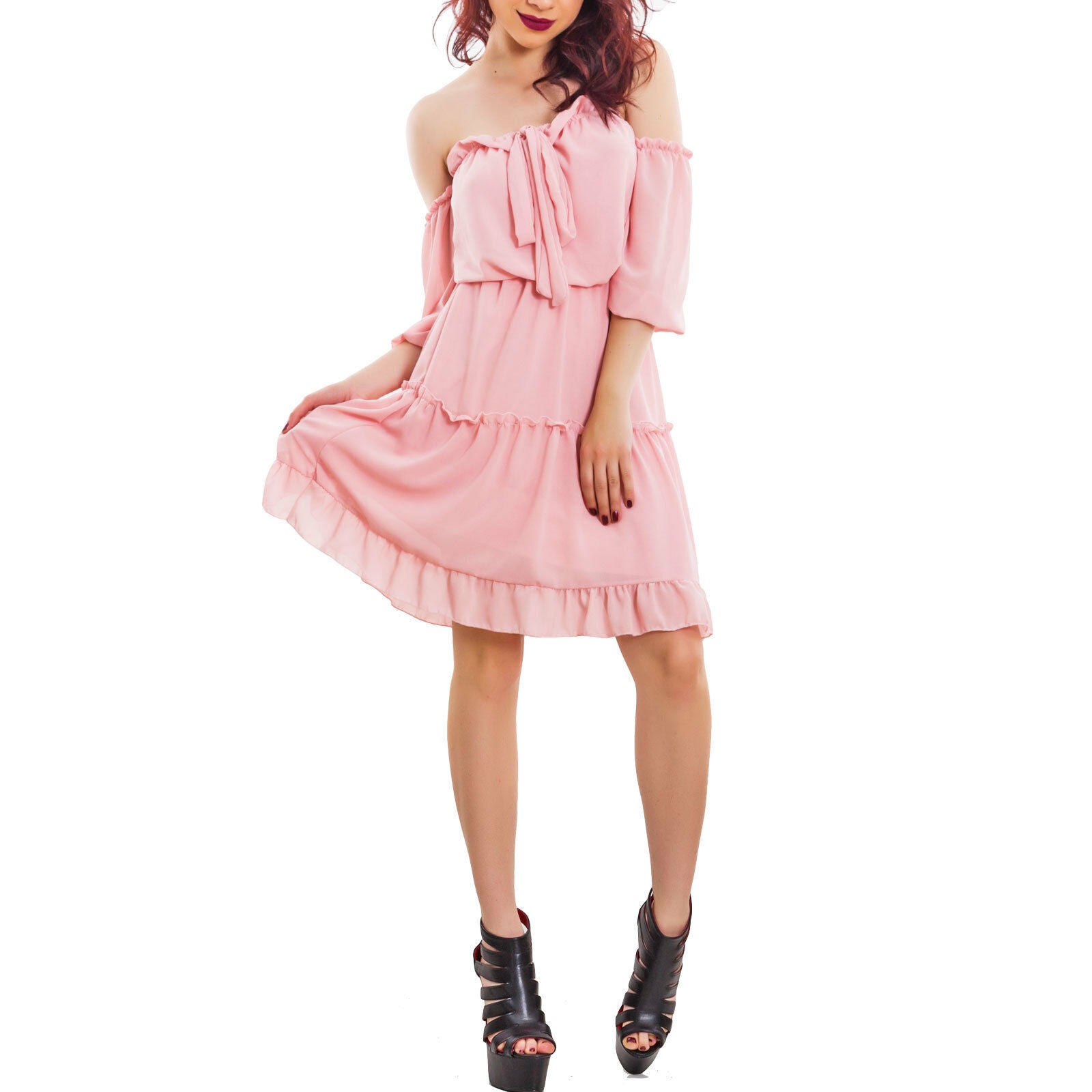 immagine-10-toocool-vestito-donna-abito-chiffon-vb-2388