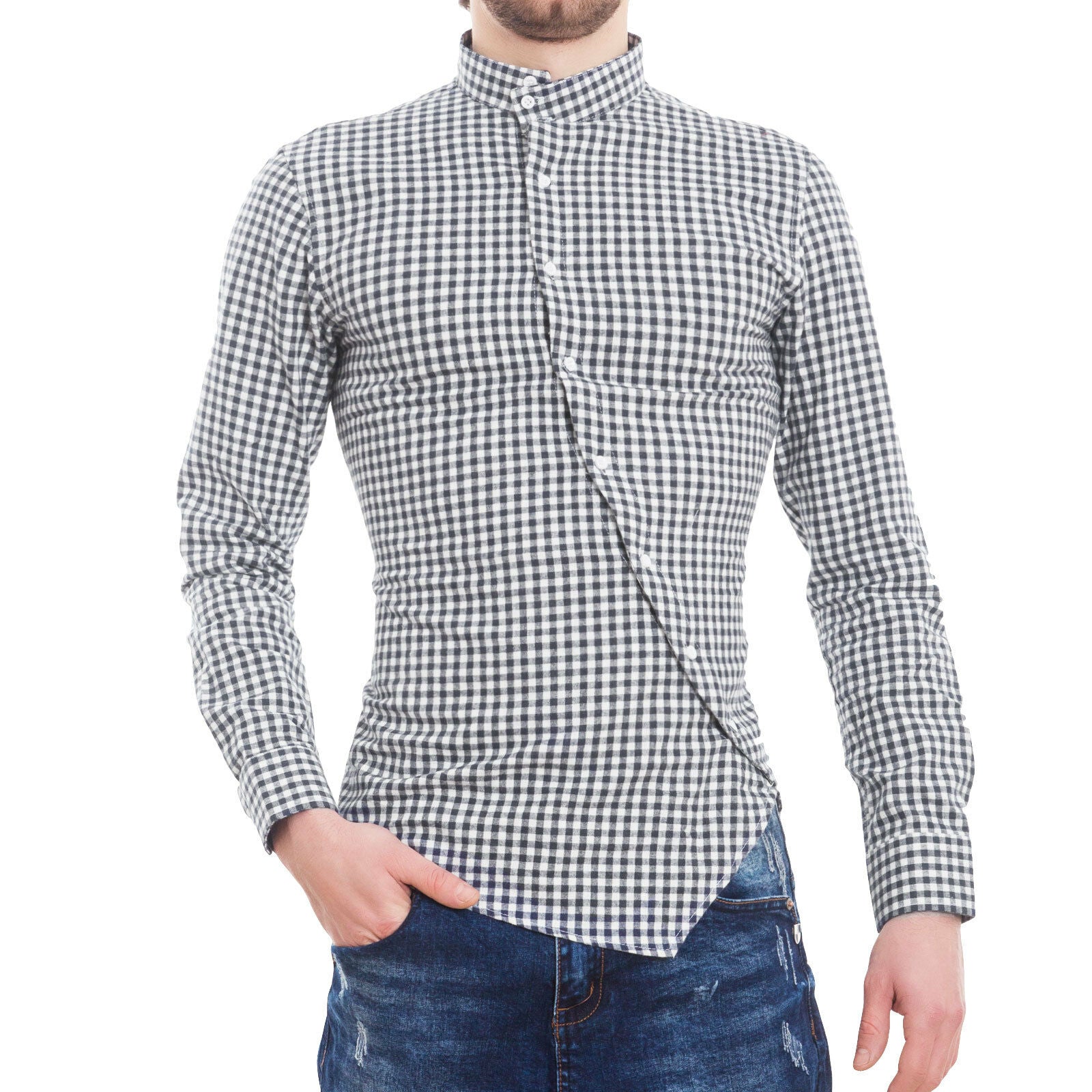 immagine-11-toocool-camicia-uomo-scozzese-quadri-cq261