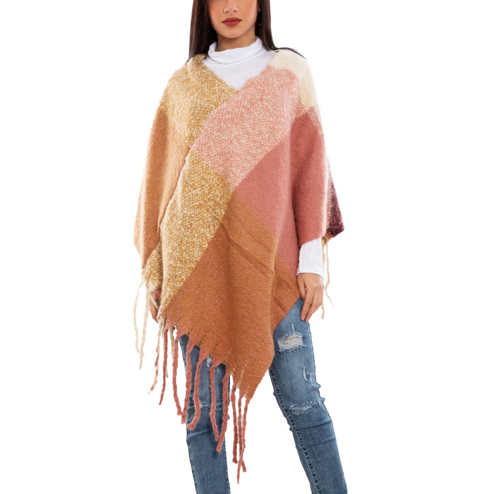 immagine-12-toocool-poncho-donna-coprispalle-mantella-quadri-a303