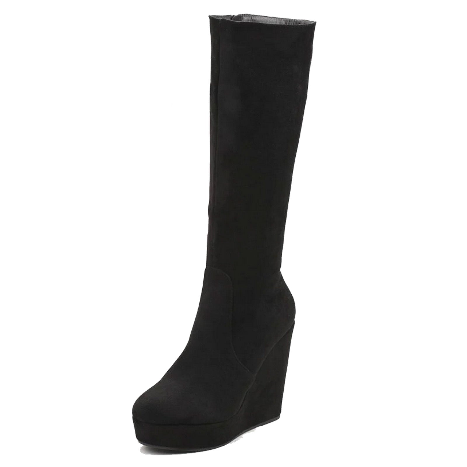 Stradivarius - Stivali ad altezza ginocchio crema con tacco | ASOS