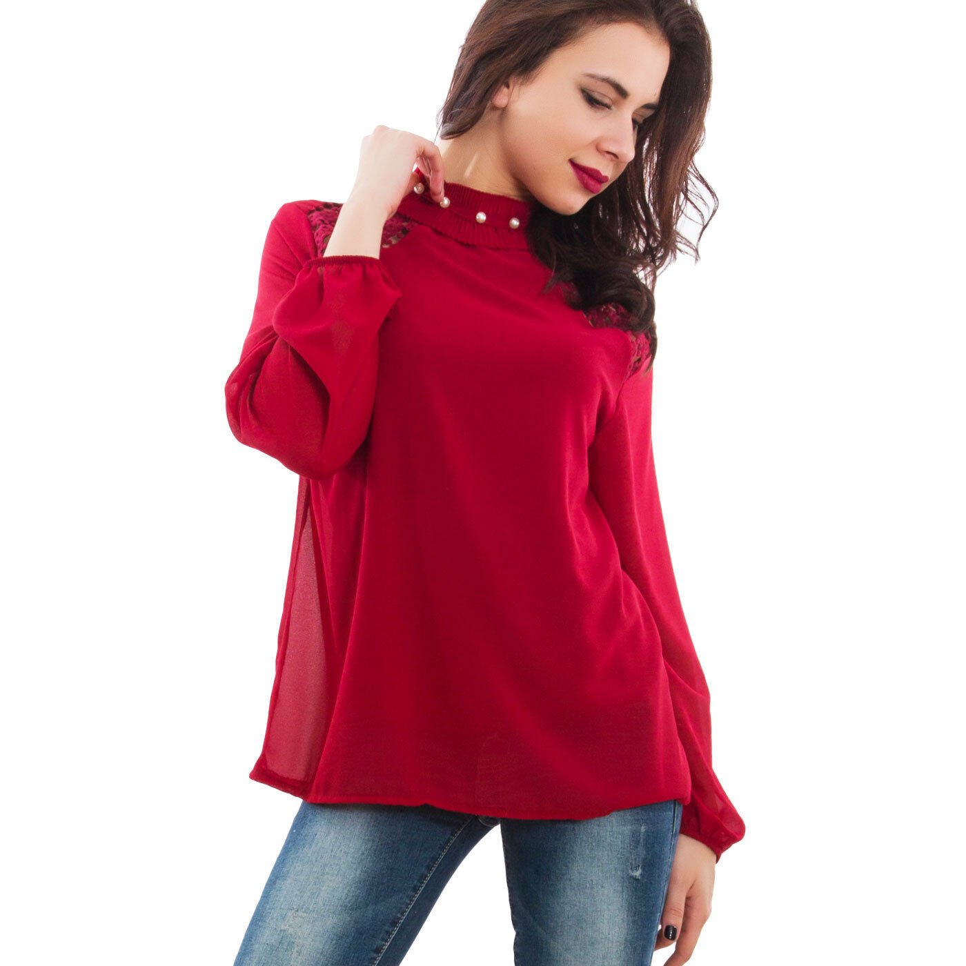 immagine-15-toocool-blusa-donna-velata-collo-wd-2261