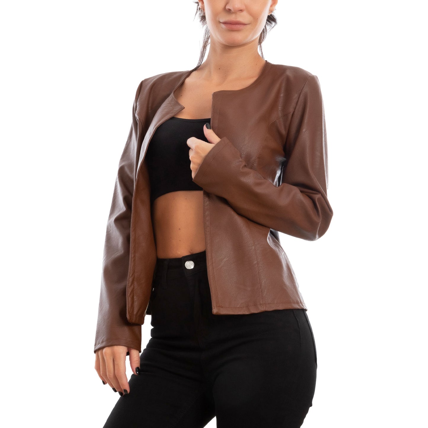 immagine-15-toocool-giacca-donna-corta-ecopelle-bolero-ms-5919