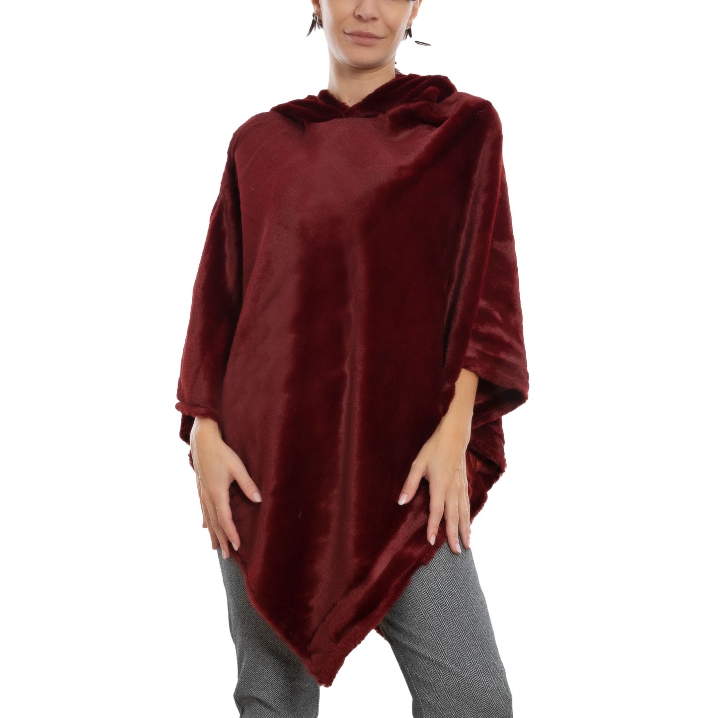 immagine-16-toocool-poncho-donna-mantella-eco-pelliccia-cappuccio-xsd-708