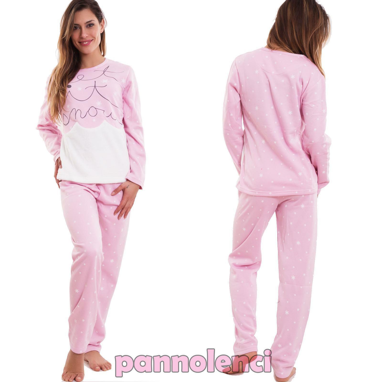 Toocool - Pigiama Donna Felpato Caldo Mostro Maglia Maniche Lunghe Pantaloni Nuovo L1081 [XXL,Grigio Toocool - Pigiama Donna Felpato Caldo Mostro Maglia Maniche Lunghe Pantaloni Nuovo L1081 [XXL,Grigio