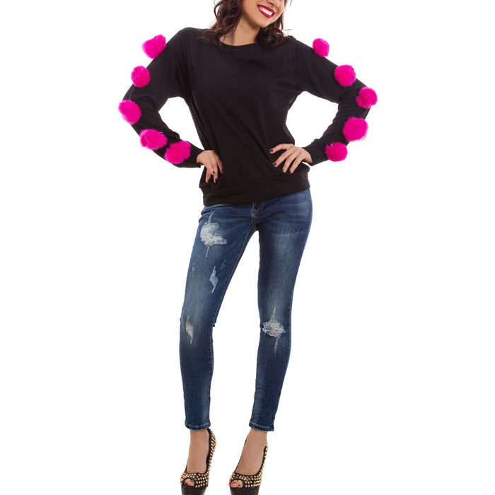 immagine-2-toocool-felpa-donna-maglia-pompon-gi-17201